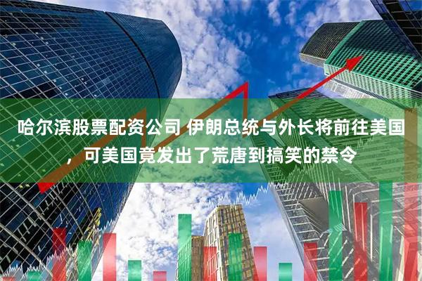 哈尔滨股票配资公司 伊朗总统与外长将前往美国，可美国竟发出了荒唐到搞笑的禁令